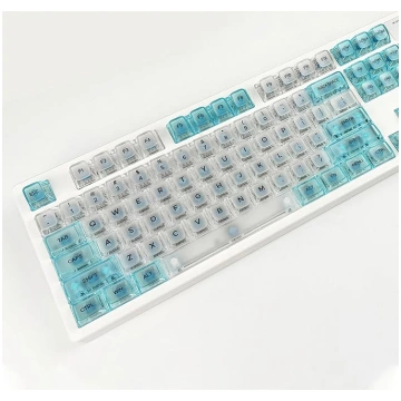 Crystal Clear Keycaps MDA profils 123 taustiņi Bal