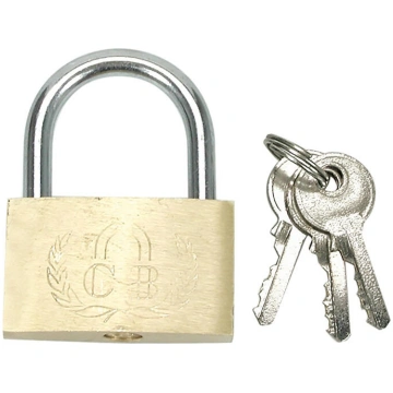 PLATED BRASS PADLOCK 25MM 77250 TOYA (77250)