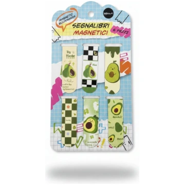 SET 6 SEGNALIBRO AVOCADO Willy Be Smart