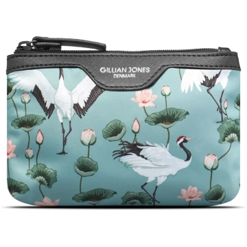 Gillian Jones - Makeup purse in Crane Dance Print 