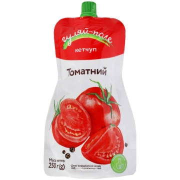 Kečups Tomātu pasterizēts 250g stāvpaka