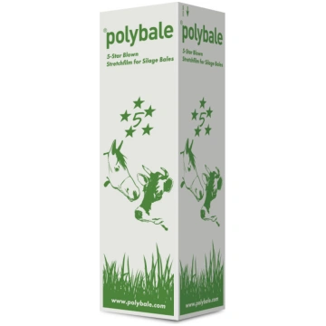 Rulonu ietinamā plēve POLYBALE 750mm x 1500m, 25µm