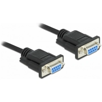 Kabelis RS-232 Sub-D9 F/F 3 m null modem, Delock 8