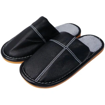 Vīriešu čības BESK 9140130 izm. 42-43 melnas, iekš