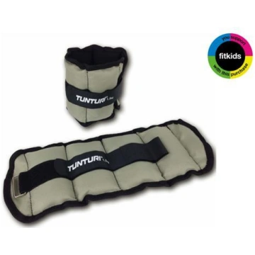 Tunturi Wrist and Ankle Weights 1.5kg, Gray, 2pcs 