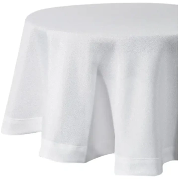 Eurofirany Stella 2 Apaļš galdauts, 150 cm, Balta 