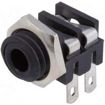 Socket | Jack 3,5mm | female | mono | with on/off