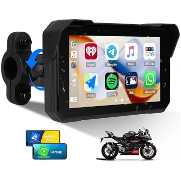 5 collu motociklu Carplay GPS navigācijas sistēma 