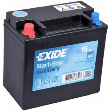 Akumulators EK151 EXIDE START-STOP AUXILIARY 15AH 