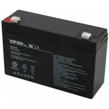 VIPOW 6V 12Ah želejas (GEL) akumulators Long
