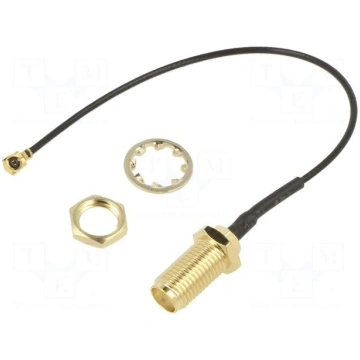 Cable | 100mm | IPEX MHF 1,SMA female | angled,str