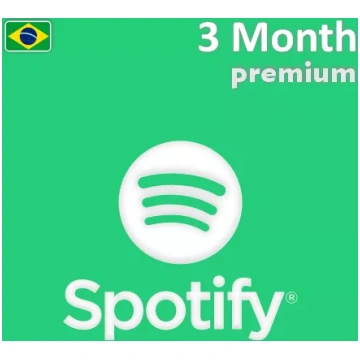 Spotify Premium dāvanu karte 3 mēnešiem (Brazīlija