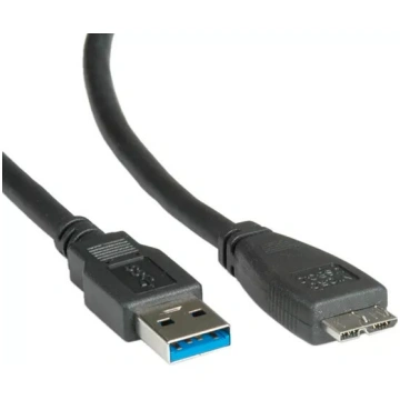USB 3.0 Kabeļi ROLINE 0.8m USB Type A M - Micro B 