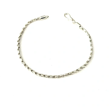 BRACCIALE SNAKE GROUMETTE INTRECCIATA - ARGENTO 92