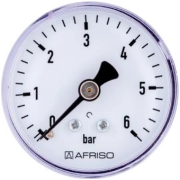 Afriso manometrs 1/4"" 63mm 0-4bar horizontāls, 63