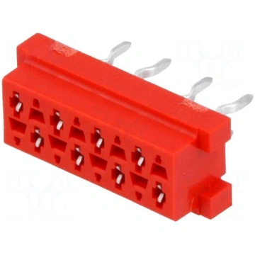 Micro-MaTch | socket | female | PIN: 8 | THT | on 