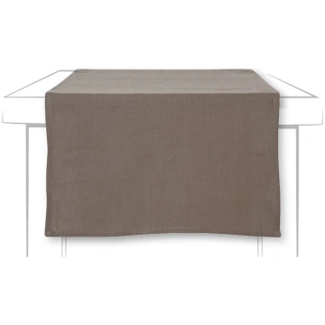 LINEN UNI GALDA CELIŅŠ 45x150CM, BRŪNS, LINS IHR