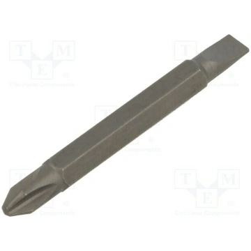 Screwdriver bit; Phillips,slot; PH2,5.5x1mm; 1/4";