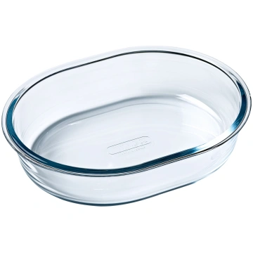 Stikla trauks Pyrex Cook & Enyoy, caurspīdīga krās
