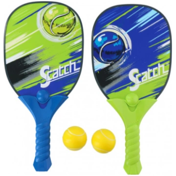 Padel tenisa komplekts Scatch 2 raketes/2 bumbas