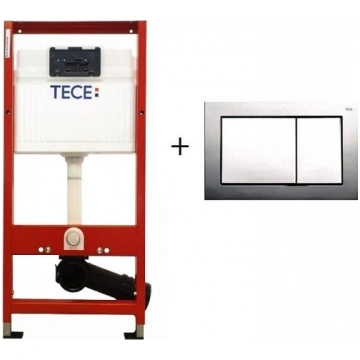 TECEprofil Base WC rāmja komplekts, hromēta skaloš