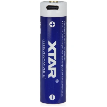 XTAR 18650 3500mah uzlādējams akumulators ar aizsa