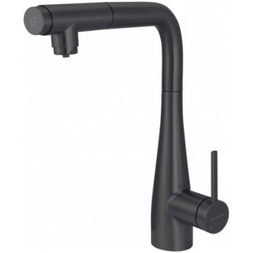 Kitchen faucet with water filter connection with p