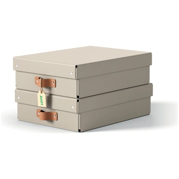 Leitz Puro Storage Box with lid medium low 8L pack