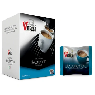 Caffè Verzì Capsules DÉCAFEINÉ compatibles ESPRESS