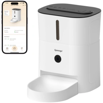 Sponge Automatic Pet Feeder Smart Camera