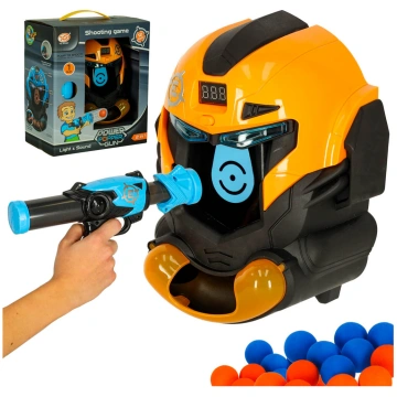 Veiklības spēle Robot Helmet: šaušana mērķī ar put