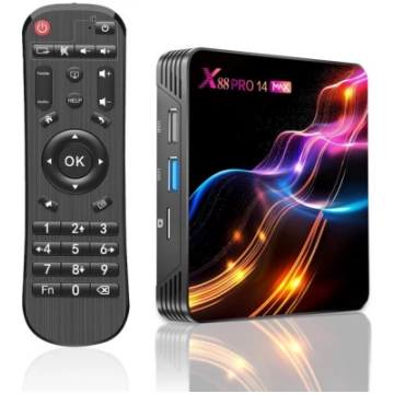 TV uztvērējs Android TV kaste X14 MAX, 8K, 4GB RAM