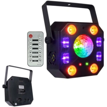 LIGHT4ME TURBO FLOWER efekt disco LED PAR UVlaser