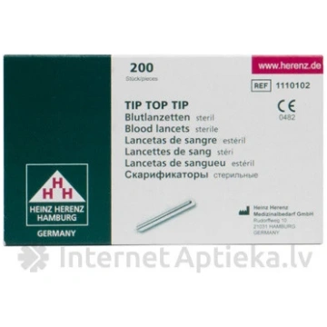 TIP TOP TIP Lancetes - sterilas, 200 gb