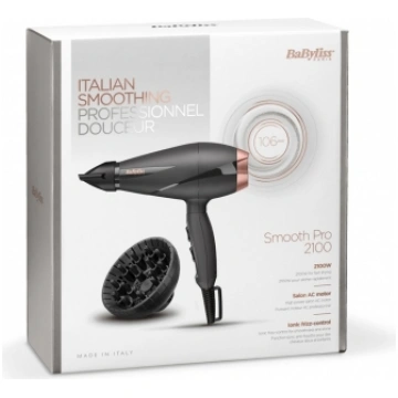 BaByliss Smooth Pro 2100 2100 W Black, Pink gold 3