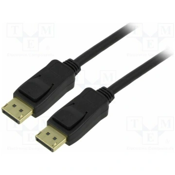 Cable; DisplayPort plug,both sides; PVC; DisplayPo