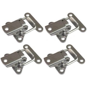 4Pcs Steel Cabinet Latch Hasp Toolbox Toggle Lock 