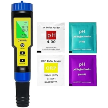 pH hlormetrs baseins 7 in 1, pH hlorīna (FAC) TDS 