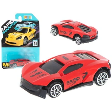 Sacīkšu auto metālisks sarkans 6.5cm (5586)