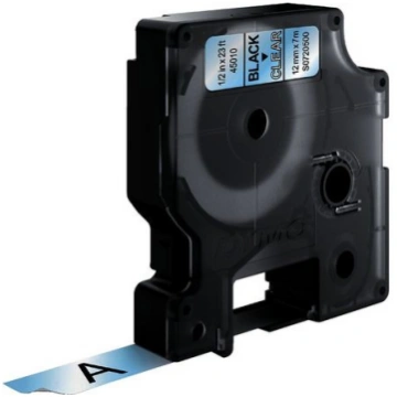 Dymo label printer tape D1 12mmx7m, black/clear