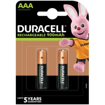 Uzlādējamās baterijas DURACELL AAA 900 mAh, 2 gab 