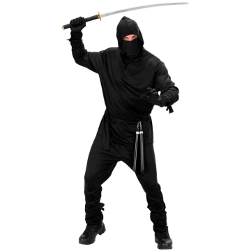W WIDMANN MILANO 02771 - Kostīms, melnais Ninja, S