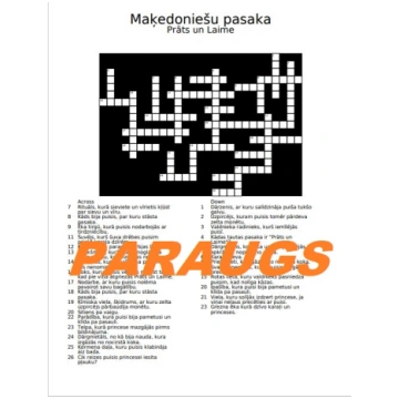 Maķedoniešu tautas pasaka "Prāts un Laime" krustvā