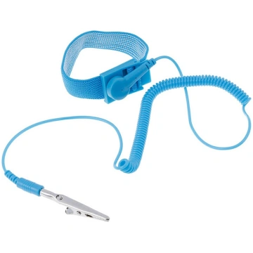 ESD Antistatiskā aproce 1.8m Zila - ESD wrist stra