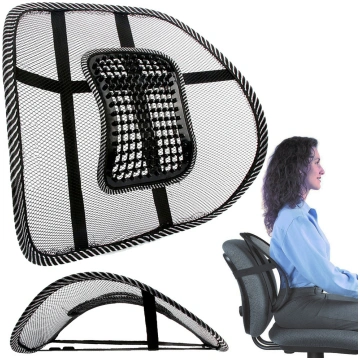 Ergonomisks muguras atbalsts ar masāžas elementu, 