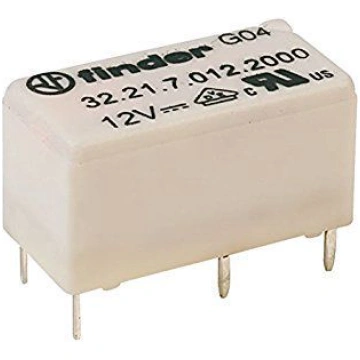 Relejs, lodējams 12VDC, 1NO,6A Finder