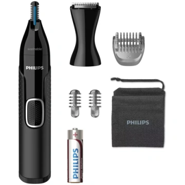 Philips 5000, melna - Trimmeris deguna un ausu mat