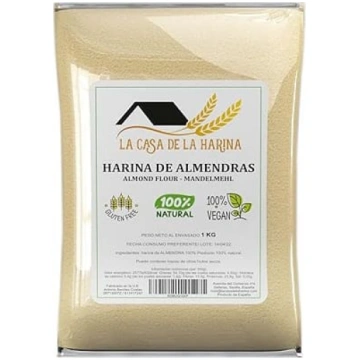 Mandeļu milti keto, 1 kg, lobīti un dabīgi, 100 % 