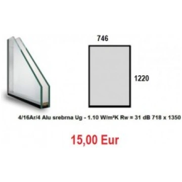 Stikla pakete 1220Hx746