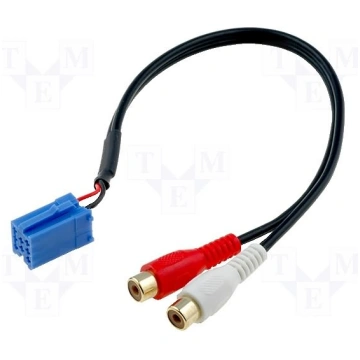 Becker, VDO, Blaupunkt (Mini ISO - RCA) adapter AU